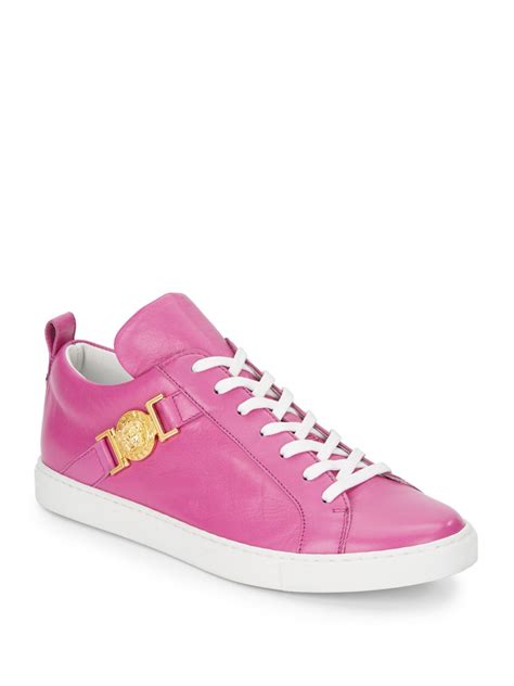 scarpe versace lilla|versace pink sneakers.